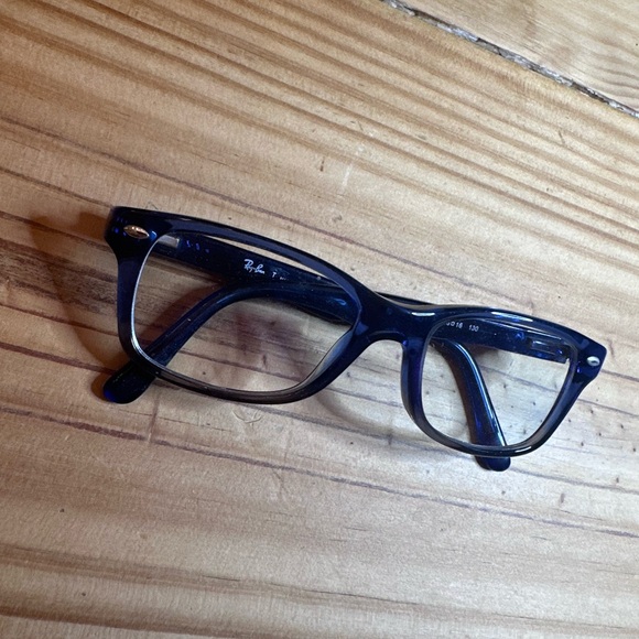 Purple Ray Bans Stylish Eyeglasses - Picture 3 of 16